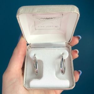 NEW Northeastern Sterling Silver Hoop Earrings